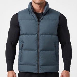 Chaleco Acolchado Ligero Personalizado, Sin Mangas, Impermeable, Transpirable, Reversible, Chaqueta de Invierno con Cierre Frontal, Ropa Exterior OEM - Product Image 3