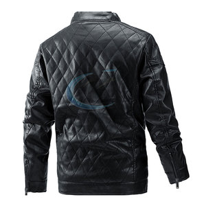 Veste en cuir imperméable pour homme, nouvelle veste en cuir élégante pour l'hiver - Product Image 2