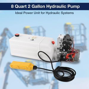 Unité hydraulique à double action 12V DC de 8 litres avec double solénoïde et réservoir en plastique - Product Image 4