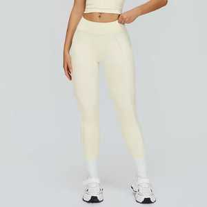 <b>Hot</b> Sale Latest Style Yoga <b>Legging</b> Elastic Breathable Knitted Lightweight Eco-Friendly Comfortable Women Waist <b>Legging</b> Low MOQ - Product Image 6