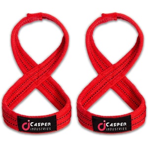 Meilleur équipement de fitness et de gymnastique Sangles de levage de la terre d'exercice de yoga Sangle en coton à huit sangles de gymnastique à usage intensif Paire de sangles OEM - Product Image 5