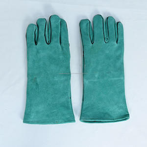 Guantes de Soldadura de Cuero Vacuno Industrial de Primera Calidad, Resistentes al Calor TIG MIG, Guantes de Seguridad Ignífugos para Trabajo - Product Image 2