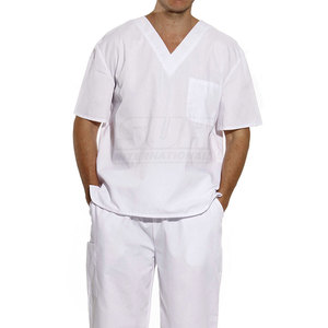 Ventes en gros de tenues médicales pour hommes sur mesure, de haute qualité, 100% coton, uniformes d'hôpital - Product Image 4