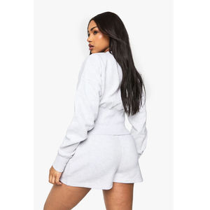 Casual Short Sleeve Hoodie And Drawstring <b>2</b> <b>Piece</b> <b>Set</b> Women Joggers Custom Print Hoodies <b>Set</b> - Product Image 3