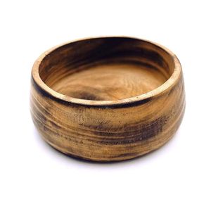 Bol en bois antique de 6 pouces, bols à collation, design exquis, vaisselle pour servir des soupes et des collations, décoration élégante pour la salle à manger, durable - Product Image 1