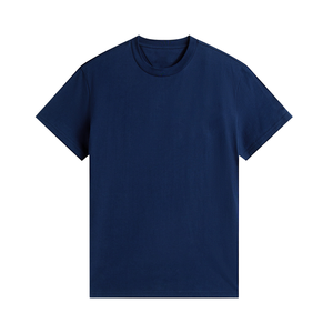 Camiseta de algodón para hombre de alta calidad al por mayor, camiseta de algodón para hombre, holgada, de manga corta, de color sólido, informal, básica. - Product Image 1