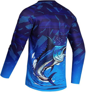 Camisas de Pesca Unisex de Nuevo Diseño, Impermeables, UPF 50, Transpirables, Tallas Grandes, Protección UV, Manga Larga, Secado Rápido, OEM - Product Image 6