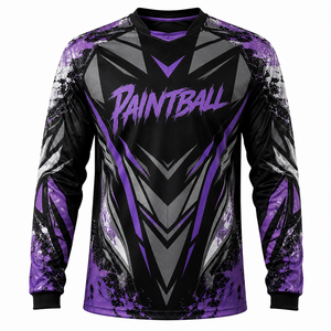Camisetas de Paintball Personalizadas al por Mayor, Camisetas Deportivas de Manga Larga para Paintball, Uniformes de Equipo Transpirables de Secado Rápido, Sublimación Deportiva J - Product Image 6