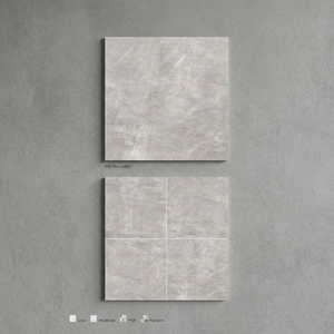 กระเบื้องปูพื้นพอร์ซเลนเคลือบเงาขนาด 1200x1200 มม. รับประกัน 5 ปี ความหนา 12 มม.  มีตัวเลือกสำหรับห้องนั่งเล่นสไตล์โมเดิร์น ขนาด 4x4 ฟุต - Product Image 2