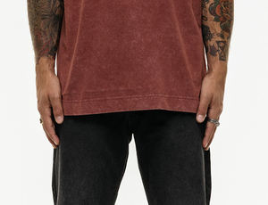 T-shirts personnalisés délavés au soleil, effet pierre, délavés à l'acide, vintage, style rétro, grande taille, coupe carrée, vierges, effet usé - Product Image 5