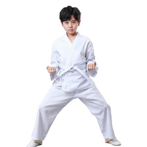 Unisex Adult Taekwondo Uniform White With Red Trim Regular Fit Cotton Martial Arts Wear Kit In Stock - Product Image 5