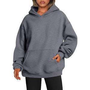 Sudadera con Capucha para Mujer, Color Marrón, Estilo Casual, Manga Larga, Ropa Urbana, Personalizable OEM - Product Image 4