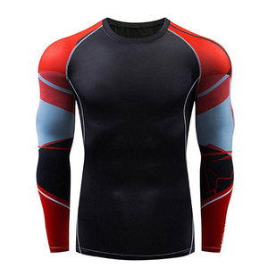 T-shirt de sport unisexe à compression, protection UV, séchage rapide, en Spandex/Nylon écologique pour la gym et le fitness - Product Image 4