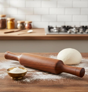 Juego de Dos Rodillos de Madera, Perfectos para Amasar, Hacer Roti, Clásicos, Duraderos, para Uso en la Cocina del Hogar - Product Image 4