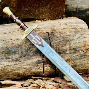 Épée réplique Anaklusmos de Percy Jackson en acier inoxydable, fabriquée à la main, Xiphos grec, épée de fantaisie, trident, couteau de camping - Product Image 4