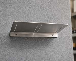 Estante de Baño de Esquina de Acero Inoxidable Cepillado con Doble Puerta, Ahorro de Espacio, Montado en Pared, con Bisagras, para Hogar y Hotel - Product Image 2