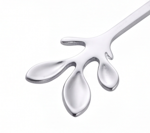 Cuillères à thé en acier inoxydable plaquées or et argent, manche long, design moderne, finition miroir, ensemble de couverts pour la cuisine - Product Image 2