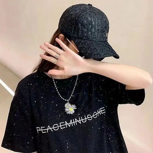 หมวกเบสบอลลายลูกไม้บางๆ สำหรับผู้หญิง ฤดูใบไม้ผลิและฤดูร้อน ป้องกันแสงแดด ระบายอากาศได้ดี น่ารัก ปรับขนาดรอบศีรษะได้ - Product Image 5