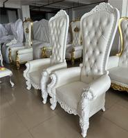 Chaise de trône de mariage d'extérieur de luxe à dossier haut et durable avec des matériaux écologiques pour l'hôtel et l'usage domestique