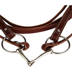 Silla de montar inglesa de cuero duradero, brida árabe para caballo, cabezada impermeable, riendas, halter para equitación - Product Image 2