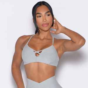 Wholesale Light Cloud Lift Luxe Sports <b>Bra</b> <b>With</b> <b>Spaghetti</b> Adjustable <b>Straps</b> Detailed Front And Back Women's Fitness Sports <b>Bra</b> - Product Image 1
