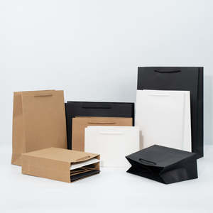 Bolsas de Compra de Papel de Lujo Negras Personalizadas al por Mayor con Logotipo - Product Image 2