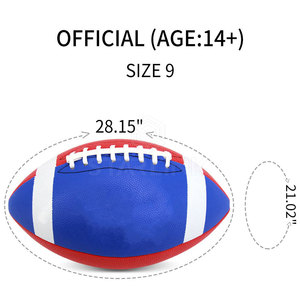 Durable PU Leather Rugby <b>Ball</b> Professional Match Anti Slip Grip Training Rugby <b>Ball</b> Made In Pakistan - Product Image 4
