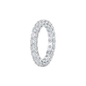 Round Cut Lab Grown Diamond Full Eternity <b>Ring</b> Full <b>Circle</b> Wedding Band 10K 14K 18K Solid Gold IGI Certificate Bridal Gift <b>Ring</b> - Product Image 2