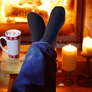 3 Pairs Men's Warm Wool <b>Winter</b> Thermal <b>Socks</b> Soft Cozy Thick Heat-Trapping Moisture Wicking <b>Socks</b> - Product Image 2