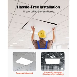 Panel de Luz LED Plano de 2x2 Pies, 5700 LM, Montaje Empotrado, Luminaria para Techo Suspendido, 3 Colores Seleccionables - Product Image 6