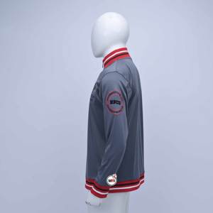Premium Quality Custom Logo Manufacturers With Front Side And Sleeve Embroidery Half Neck Zipper Polyester Jacket For <b>Mens</b> - Product Image 4