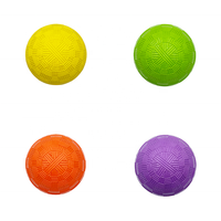 Ballon de jeu texturé personnalisé avec logo, 65 mm, en caoutchouc rebondissant
