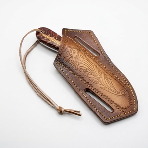 Couteau utilitaire de chasse en acier à haute teneur en carbone, revêtement poudré, manche en résine en forme de cône de pin, lame fixe pour activités de plein air, camping, bushcraft, survie - Product Image 6
