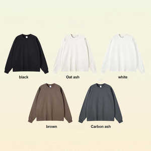 Sudadera Unisex de Cuello Redondo en Tonos Neutros para Otoño, Mezcla de Poliéster/Algodón, Corte Regular Informal, Transpirable y Ecológica - Product Image 5