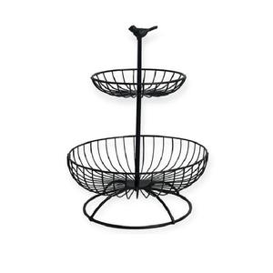 Canasta de Almacenamiento de Frutas de Metal de 2 Niveles, Redonda, Moderna, de Alta Calidad, Precio Económico, Tamaño y Forma Personalizables, Superventas - Product Image 3