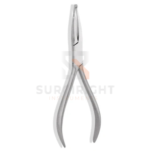 <b>Pliers</b> Flat Serrated <b>Small</b> Stainless Steel Dental Orthodontic Instrument For Precise Gripping Handling by SurgiRigh - Product Image 1