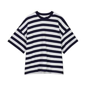 Women's Short Sleeve Cotton Jersey T-Shirt Casual Solid Color Regular Fit Knitted Plain Dyed <b>Top</b> - Product Image 1
