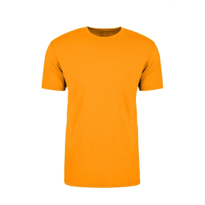 T-shirt décontracté pour homme, jaune fluo, manches courtes, col rond, couleur unie, design uni, style tricoté, 100% laine mérinos, écologique - Product Image 2