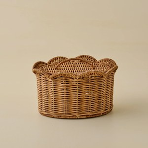Rattan <b>Basket</b> Hot Sale Handmade Natural Eco Friendly Multi Use Home Decor Storage Organizer Wholesale Manufacturer - Product Image 4