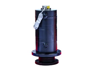 Vérin hydraulique à tête à bride boulonnée, robuste, à double effet, avec supports de fixation à fourche intégrés - Product Image 2