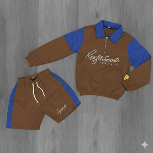 Survêtement de jogging réfléchissant en polyester et coton Rexfit OEM avec logo personnalisé, impression pour hommes, deux pièces, fermeture éclair, coupe-vent pour hommes - Product Image 5