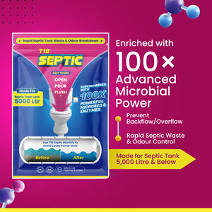 Poudre bactérienne nettoyante pour fosse septique T1B 100g pour le traitement des eaux usées domestiques - Product Image 6