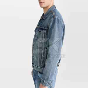 Low Price High Quality Custom Logo Printed Men Jeans Jacket Plus Size Breathable Customized <b>Winter</b> Jacket For Men - Product Image 4