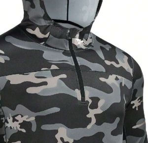 Ropa deportiva informal ligeramente elástica con capucha y camuflaje para hombre, adecuada para viajes de pesca y senderismo al aire libre. - Product Image 2