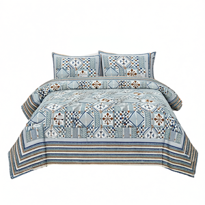 NAKSHATRA 108x108 Inch 120TC King <b>Bed</b> Sheet with 2 Pillow <b>Covers</b> NAKSHATRA Home Hotel Fitted & Flat <b>Bed</b> Linens Twin Size - Product Image 2