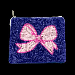 Porte-monnaie perlé fait main le plus vendu avec fermeture éclair et couleur personnalisée, petit portefeuille perlé pour femme, accessoires de mode - Product Image 1