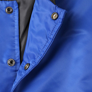 Chaqueta Varsity Azul Satinado para Hombre, Manga Larga, Cortavientos, Chaqueta Bomber de Invierno, Logotipo Personalizado, Ropa Urbana - Product Image 5