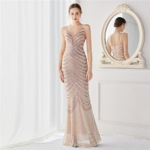 Vestido de Fiesta Elegante para Mujer, Diseño Nuevo y Sexy, Vestido Holgado con Tirantes, Vestido de Noche para Graduación - Product Image 5