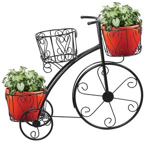 Soporte Metálico para Plantas con Forma de Bicicleta, Triciclo Vintage, Porta Macetas de Hierro, Decoración de Jardín, Adorno de Patio, Exhibidor - Product Image 5