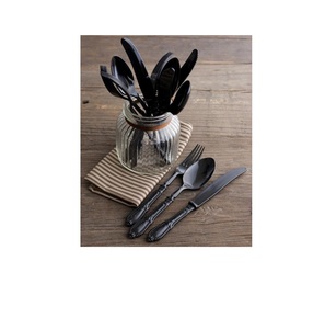 Elegant Satin Finish Metal Cutlery Set Smooth Premium <b>Flatware</b> Perfect For Hotels Restaurants And Fine Dining Table Presentation - Product Image 1